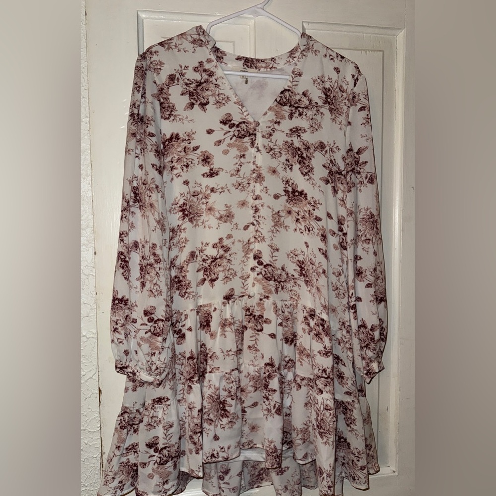 Floral Long Sleeve Dress